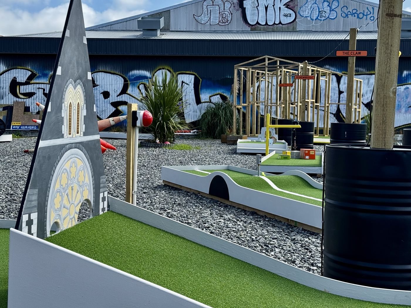 Cathedral spire hole with the Claw in the background